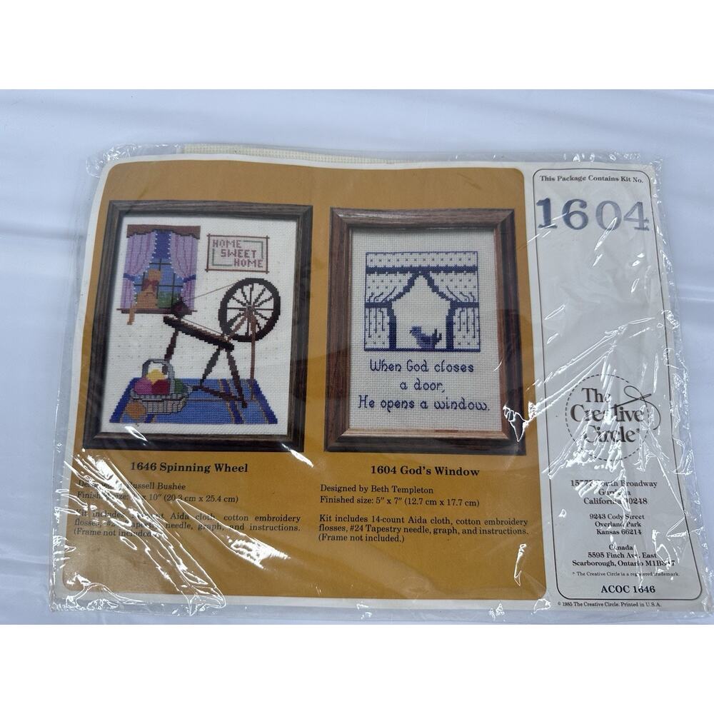 The Creative Circle Needlework Kit 1604 Gods Window Crafty DIY Grannycore
